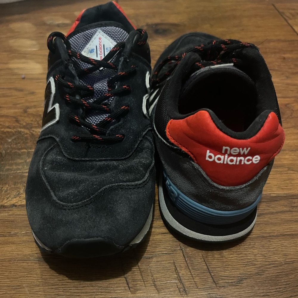 New Balance Suede Navy Blue Sneakers Youth Sz 3